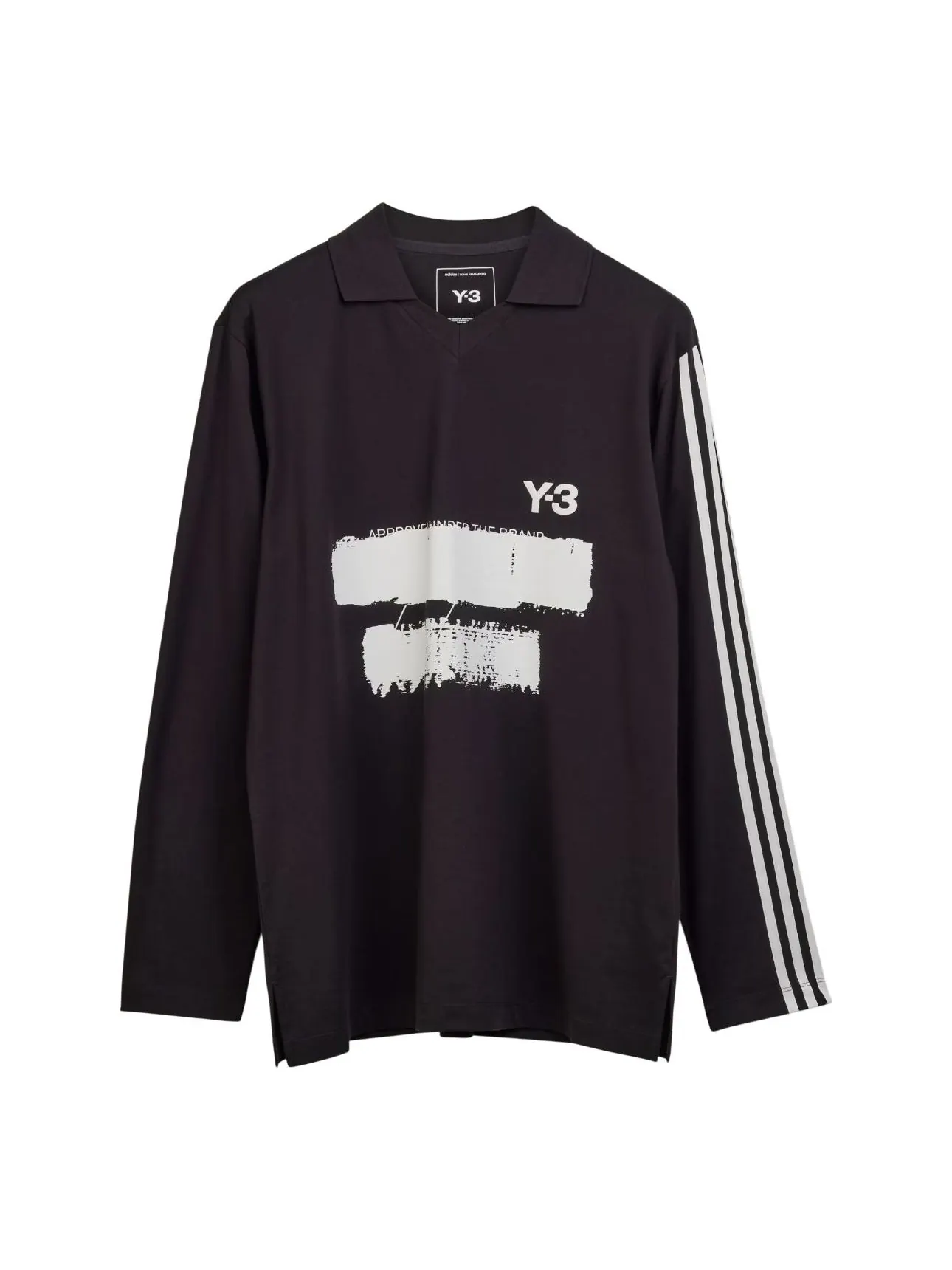 Спортивный топ adidas Y-3 Graphic Logo Long Sleeve Top 'Black' JN4876 — изображение 1 из 1, черный