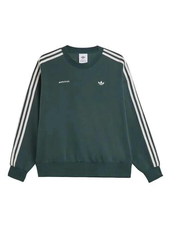 Свитер x sporty & rich sweatshirt Adidas — изображение 1 из 2, зеленый