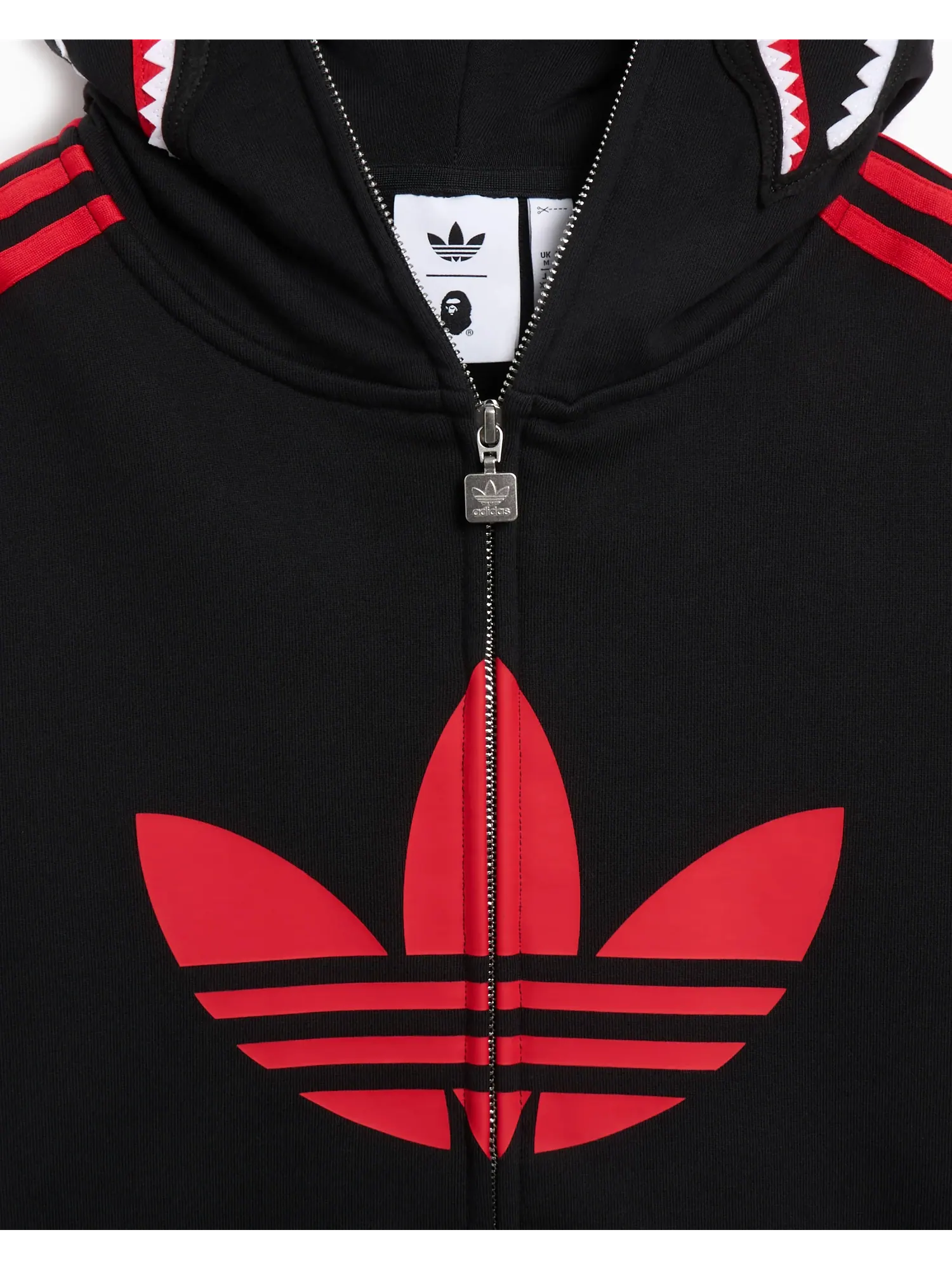 Куртка Adidas Original x A Bathing Ape Shark — изображение 3 из 9, черный