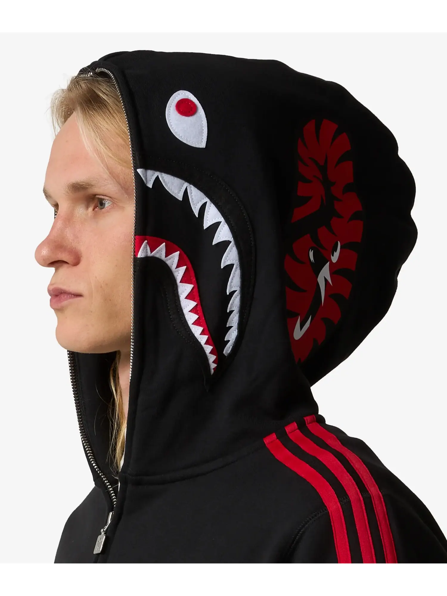 Куртка Adidas Original x A Bathing Ape Shark — изображение 8 из 9, черный