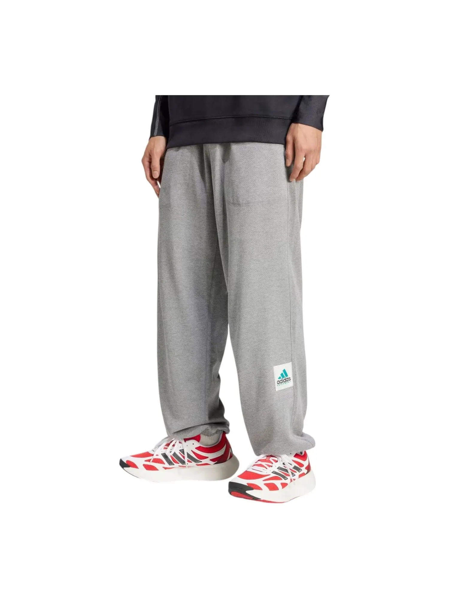 Брюки adidas EQT Reflective Sweatpants 'Medium Grey Heather' — изображение 2 из 3, серый