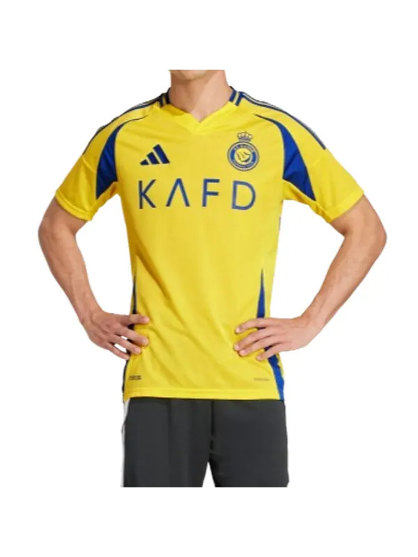 Футболка al nassr fc 24 25 ronaldo домашняя футболка Adidas — изображение 2 из 4, желтый/синий