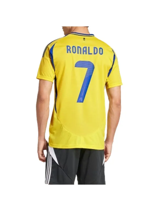 Футболка al nassr fc 24 25 ronaldo домашняя футболка Adidas — изображение 3 из 4, желтый/синий