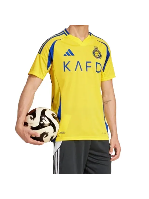Футболка al nassr fc 24 25 ronaldo домашняя футболка Adidas — изображение 4 из 4, желтый/синий
