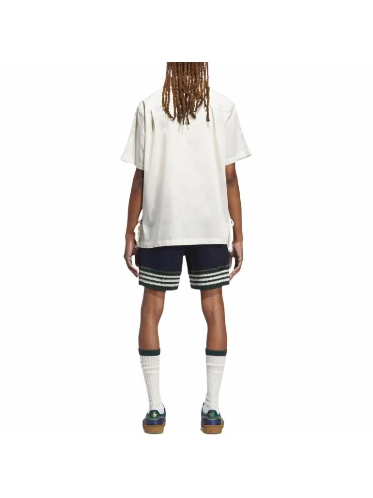 Рубашка adidas x Clot Bowling Shirt 'Cream White' — изображение 6 из 6, белый