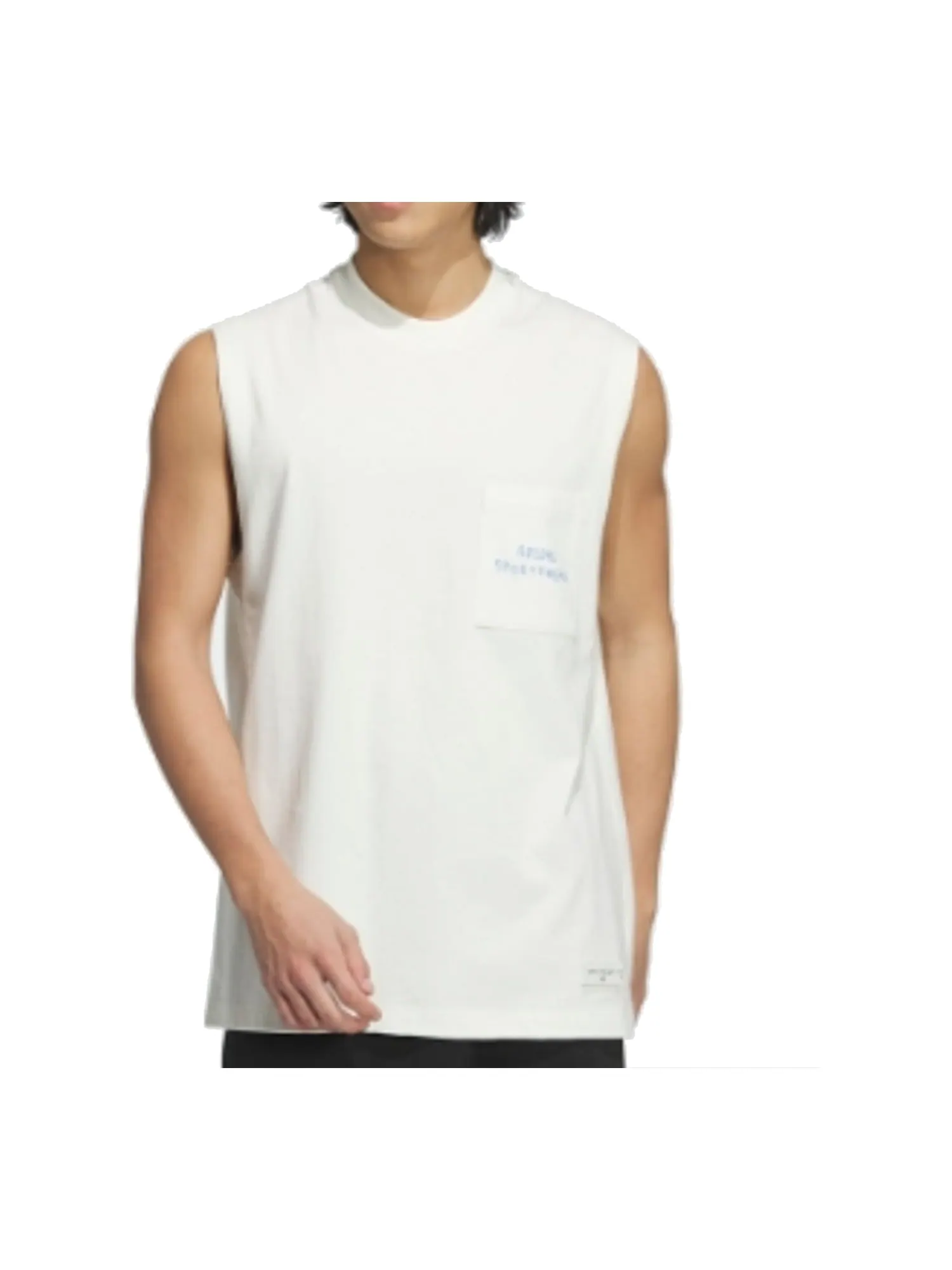 Спортивный топ adidas Graphic Tank Top 'White Blue' JP2642 — изображение 2 из 3, белый синий