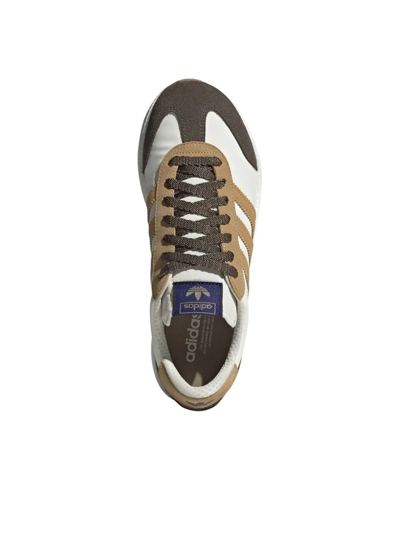 Бюстгальтер (WMNS) adidas City RNR 'Creamy White Branch' — изображение 3 из 6, коричневый