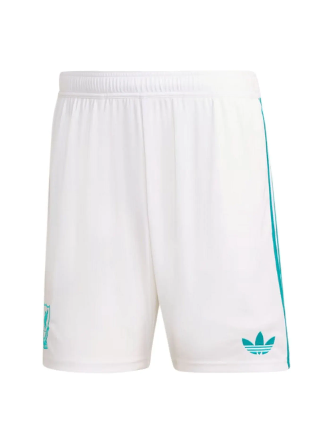 Футбольные шорты Adidas Liverpool FC сезона 25/26, третья форма, цвет «Белое море» — изображение 1 из 1