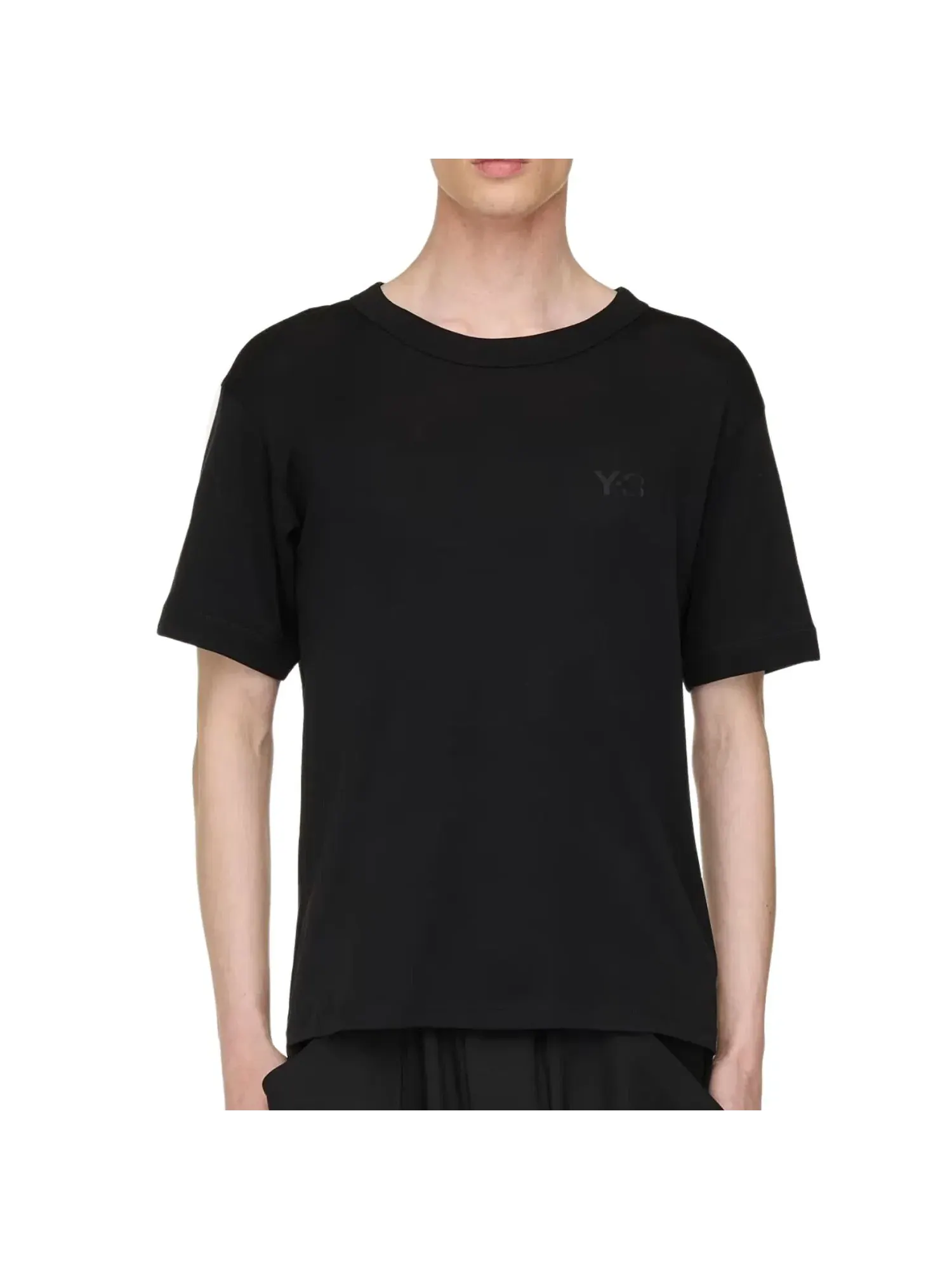 Мужская футболка с принтом Adidas x Y-3 Slim T-Shirt — изображение 3 из 4, черный
