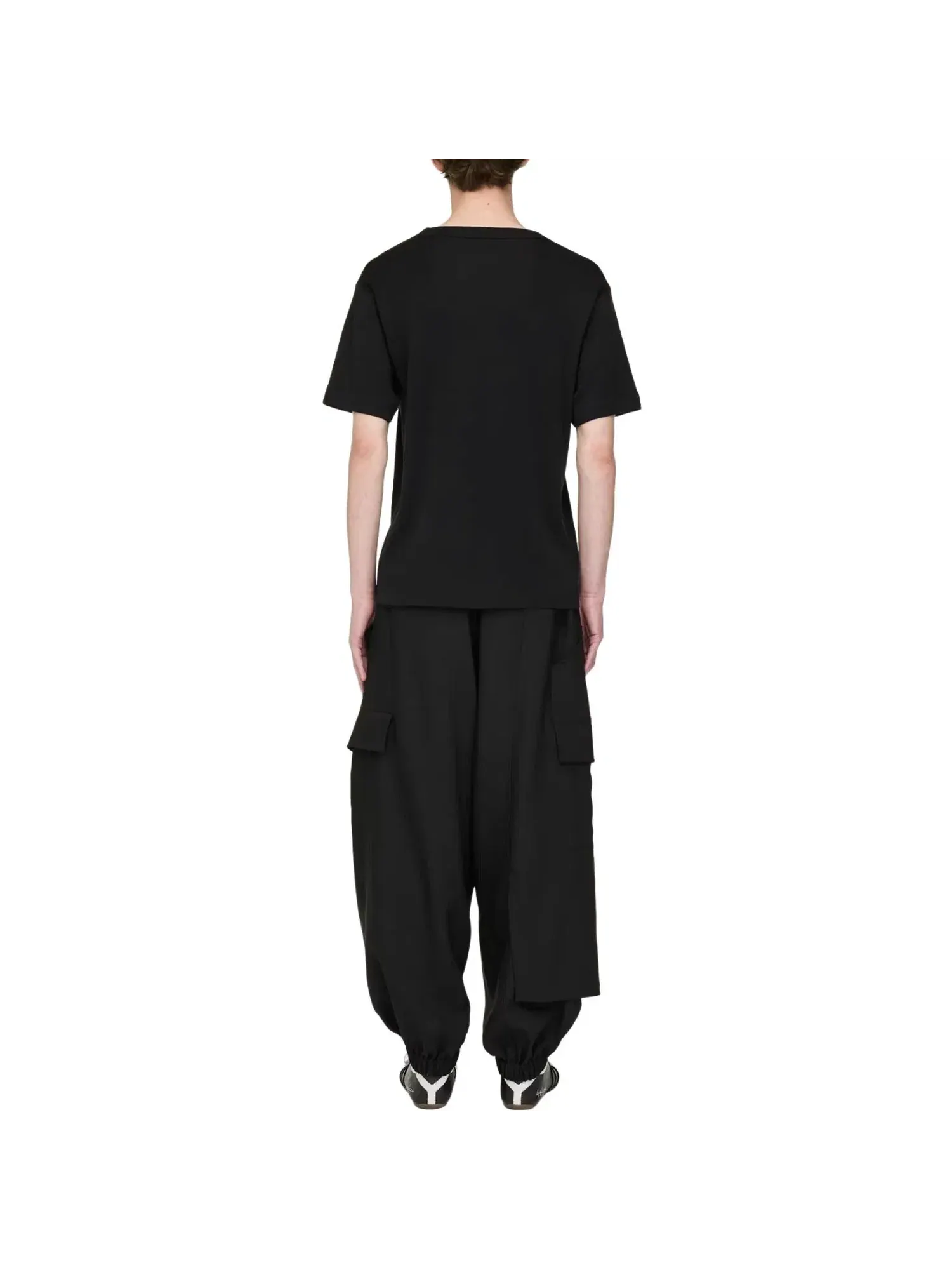 Мужская футболка с принтом Adidas x Y-3 Slim T-Shirt — изображение 4 из 4, черный