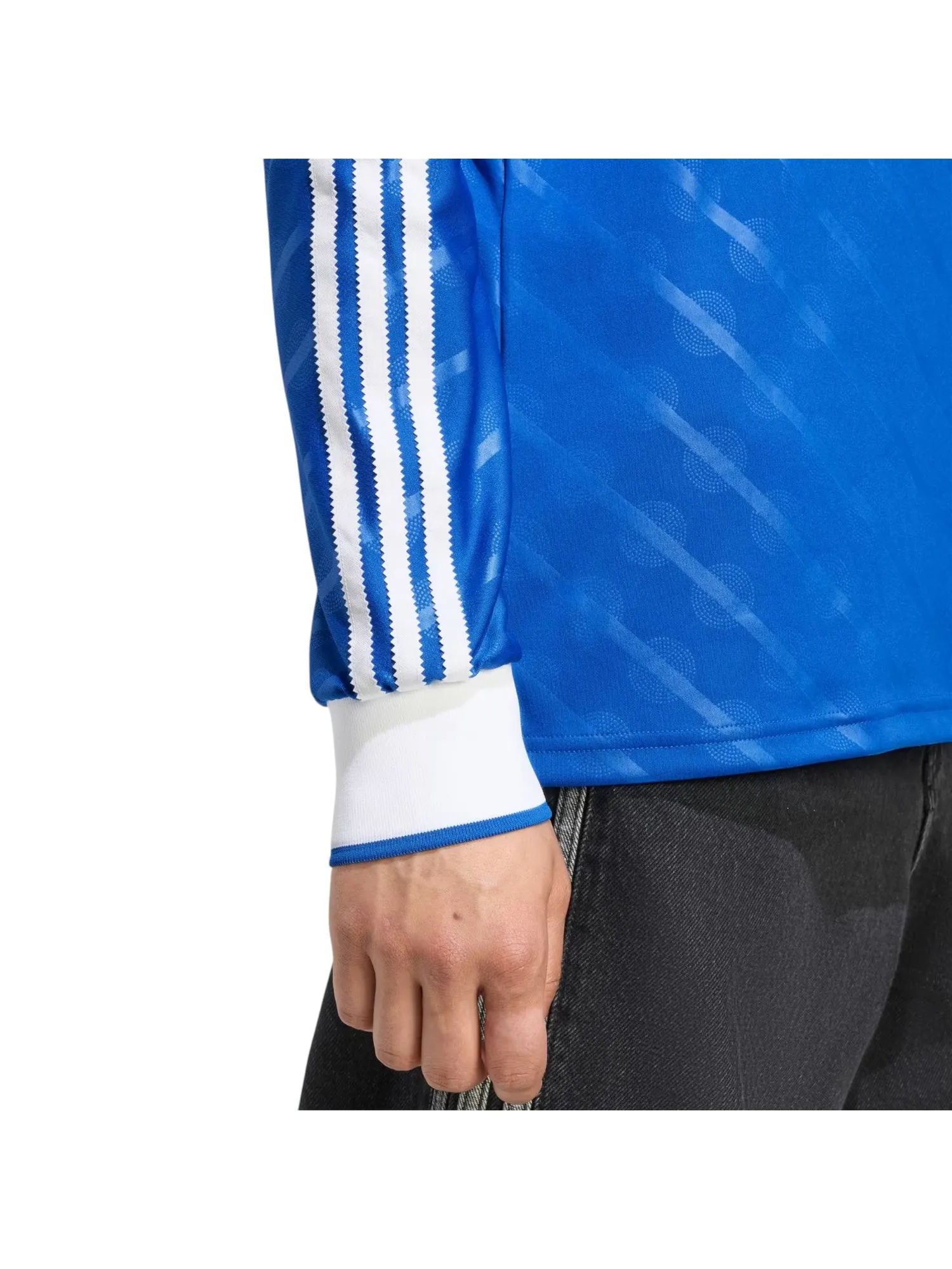 Футболка с длинным рукавом Adidas Real Madrid 2025/2026, третья форма, цвет «Голубая птица» — изображение 5 из 5