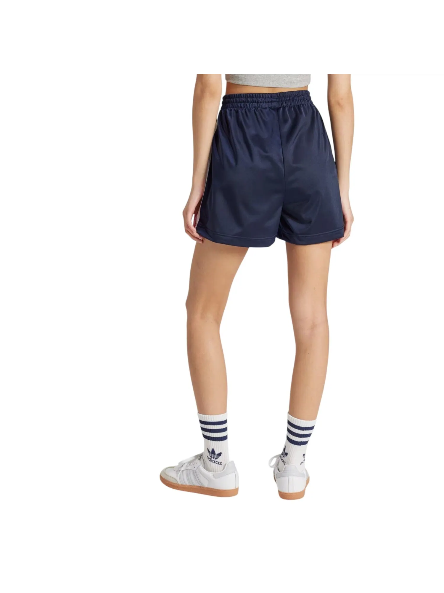 (WMNS) Шорты Adidas Firebird 'Night Indigo White' — изображение 3 из 3, индиго/белый