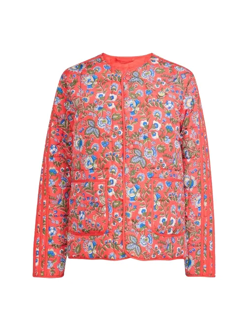 (WMNS) Стеганая куртка Adidas x Liberty — изображение 1 из 2, красный