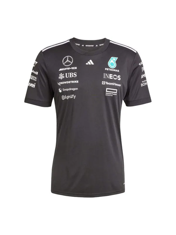 Футболка mercedes amg petronas formula one team black driver jersey Adidas — изображение 1 из 3, черный
