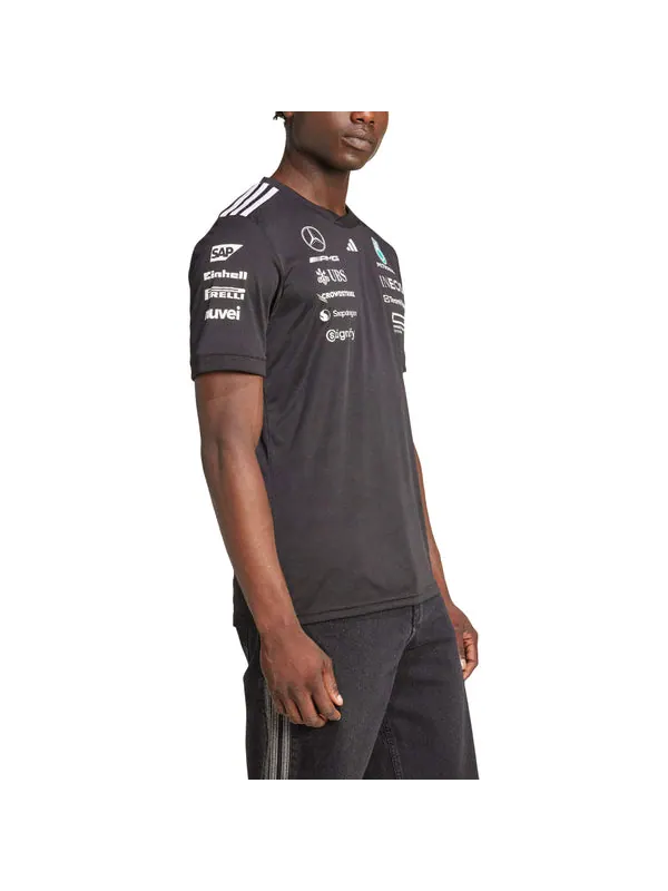 Футболка mercedes amg petronas formula one team black driver jersey Adidas — изображение 2 из 3, черный