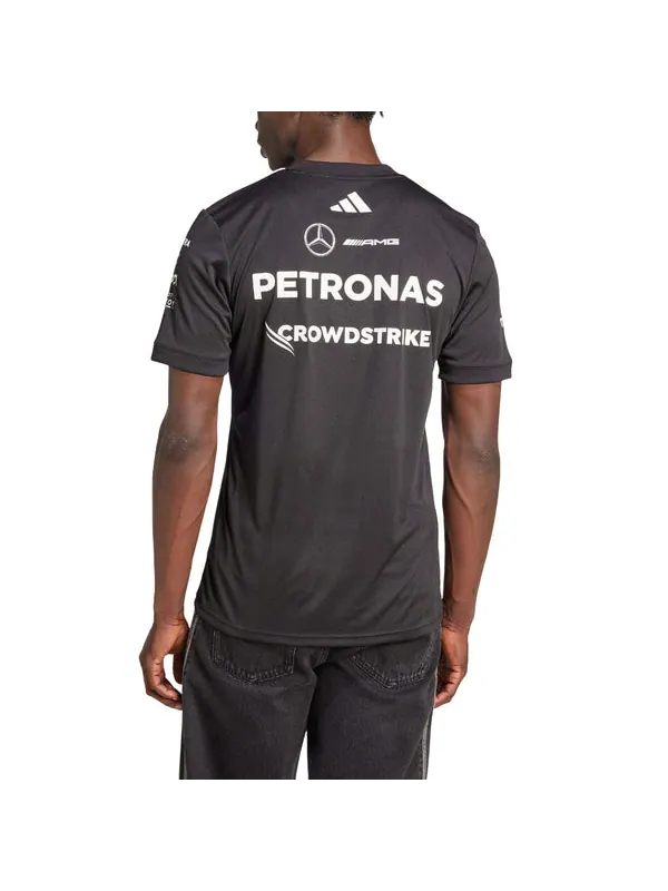 Футболка mercedes amg petronas formula one team black driver jersey Adidas — изображение 3 из 3, черный