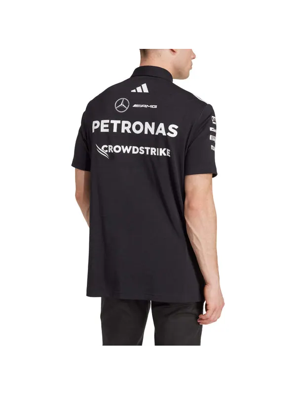 Рубашка-поло mercedes amg petronas formula one team polo shirt Adidas — изображение 3 из 3, черный