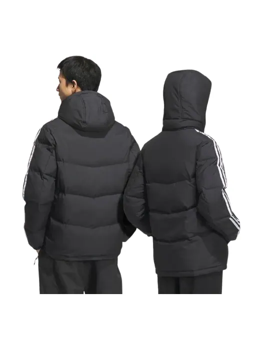 Пуховая куртка Adidas, черная, модель — изображение 2 из 2, черный
