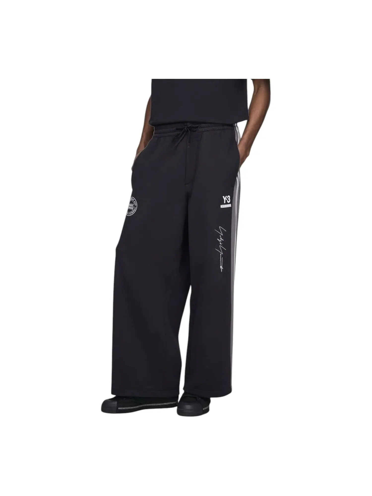 Брюки adidas Y-3 x Neighborhood Relaxed Track Pants 'Black' — изображение 3 из 3, черный