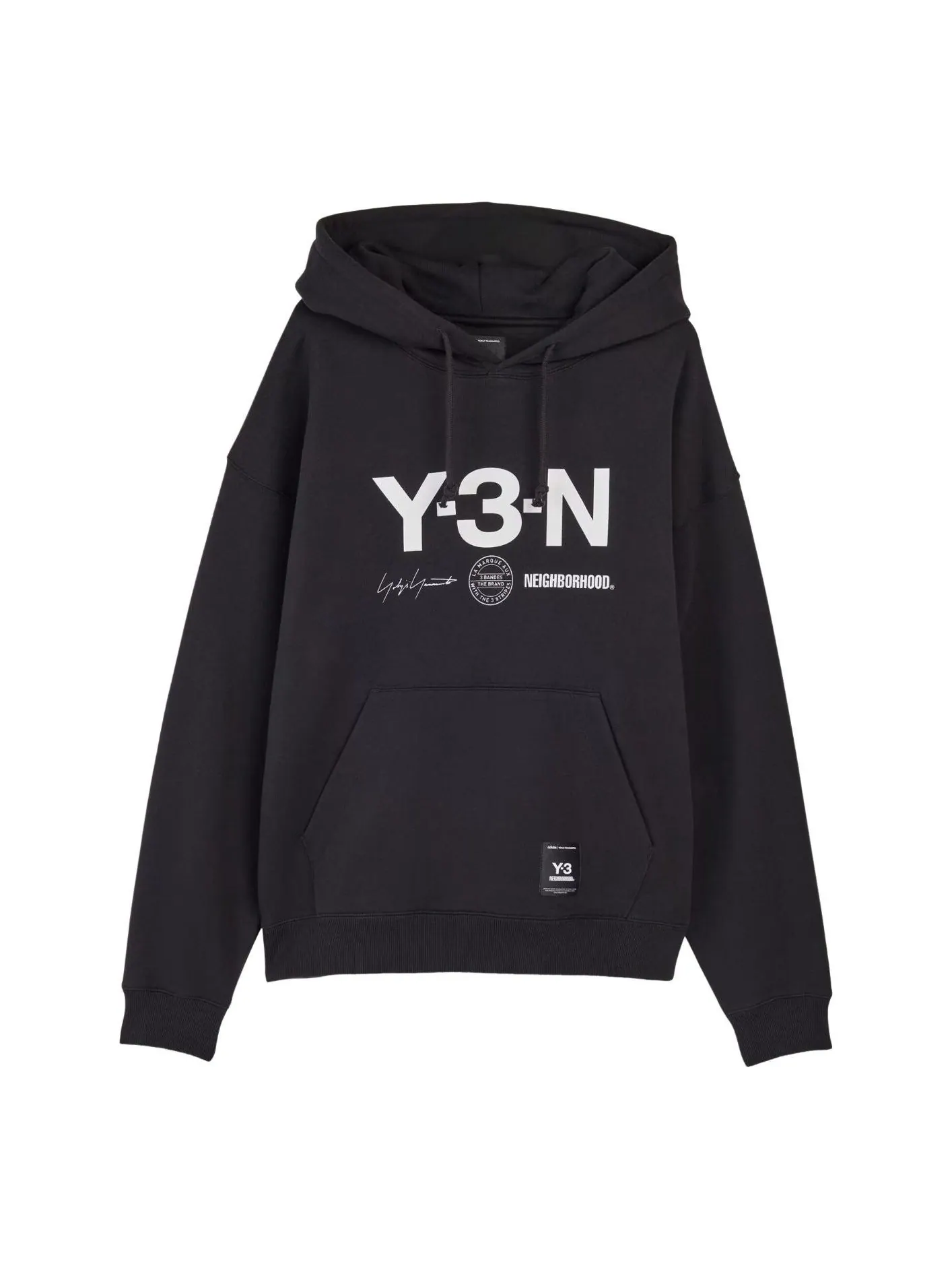 Худи Adidas Y-3 NBHD Graphic Hoodie 'Black' — изображение 1 из 2, черный