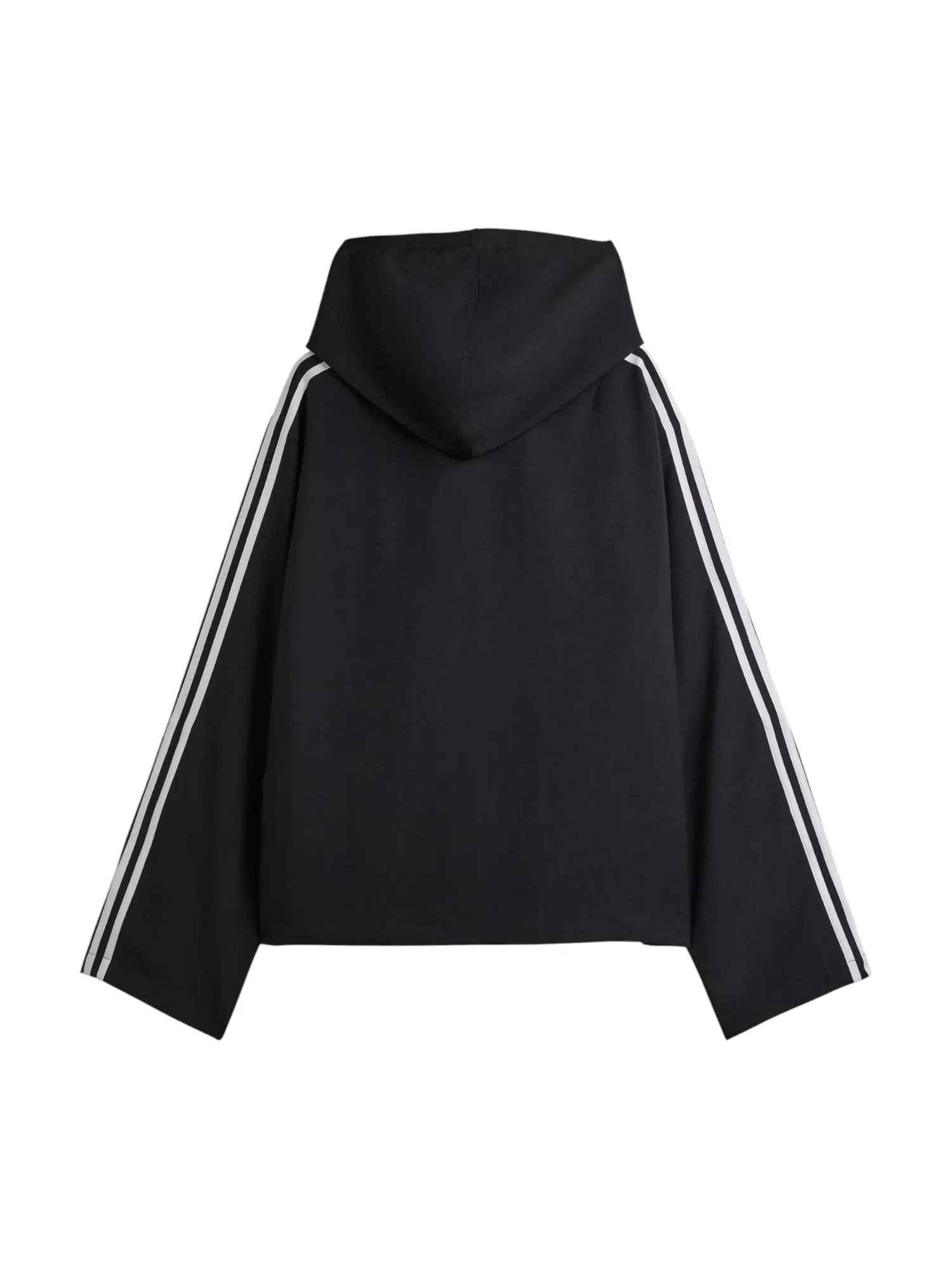 Спортивная куртка Adidas Y-3 с капюшоном и тремя полосками, черная, модель — изображение 2 из 3, черный