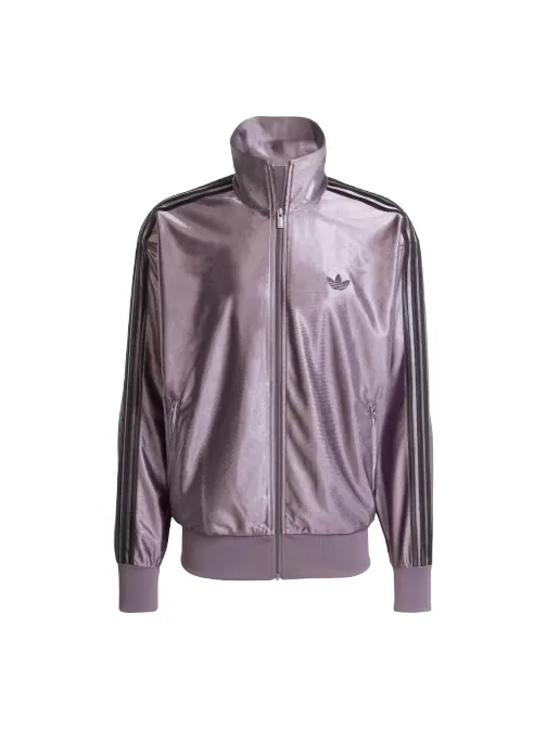 Спортивная куртка Adidas Firebird Metallic 'Grey Strata' — изображение 1 из 2, серый