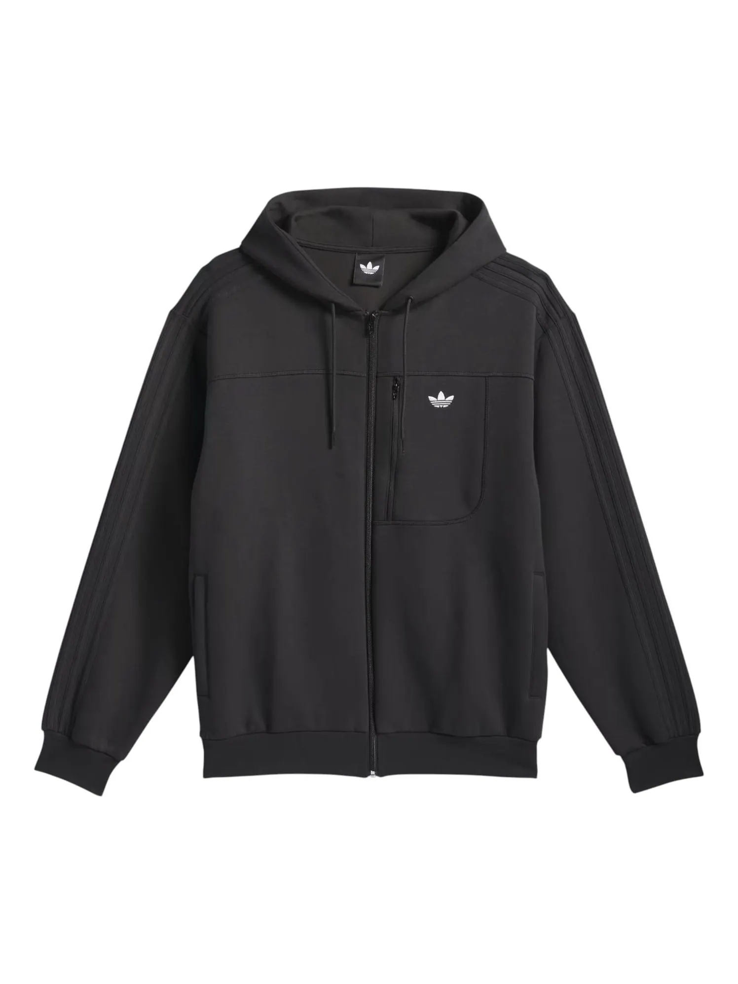 Куртка adidas Skateboarding Technical Fleece Jacket 'Black' — изображение 1 из 2, черный