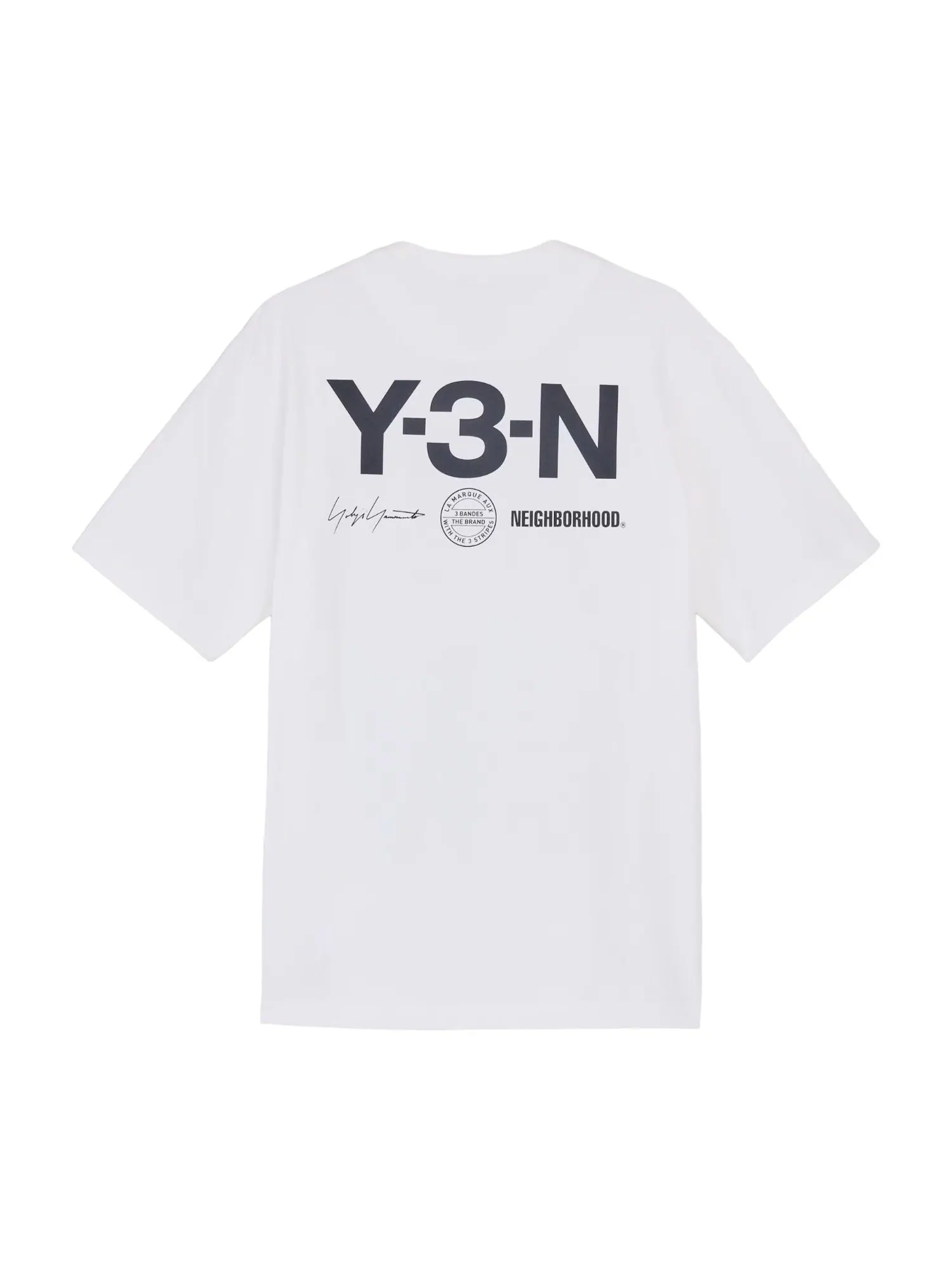 Футболка Adidas Y-3 NBHD Graphic T-shirt 'White' — изображение 2 из 2, белый