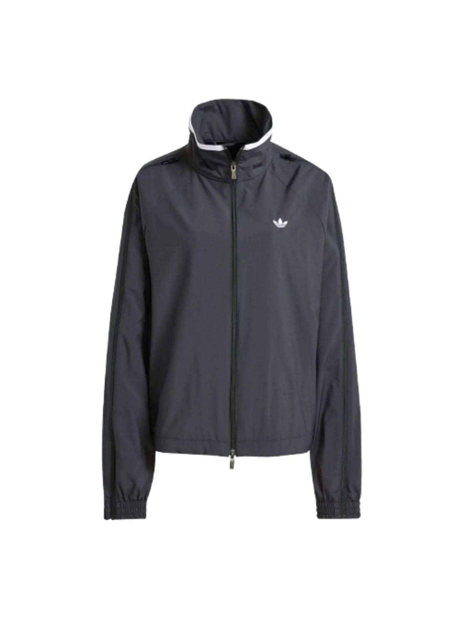 (WMNS) Adidas Adilenium Season 3 Zip Track Top 'Black White' — изображение 1 из 3, черный/белый