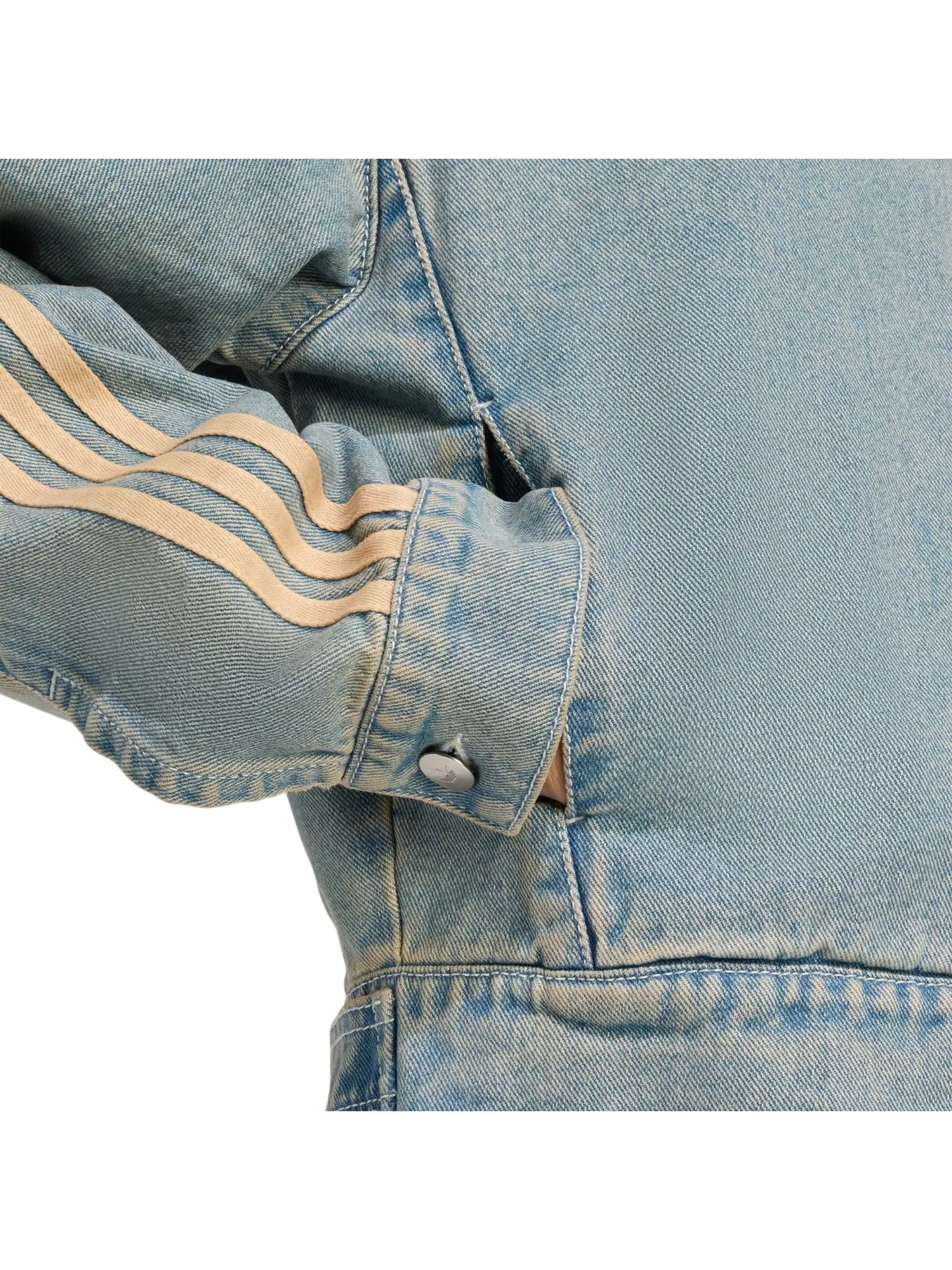 (WMNS) Джинсовая куртка Adidas Premium Essential Denim Jacket 'Indigo Denim' — изображение 4 из 4, индиго джинсовый синий