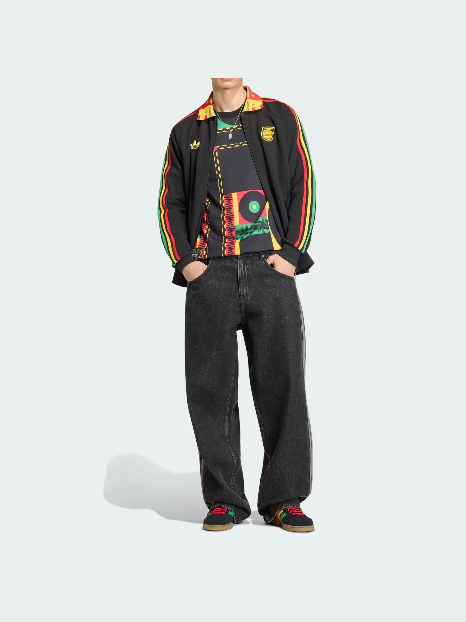 Куртка Adidas Originals Jamaica x Bob Marley 26 Away Anthem — изображение 2 из 8, черный