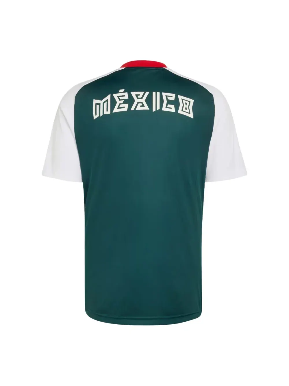 Мужская футболка Adidas Mexico 26 Away Pre Match Jersey Asia Sizing White Aurora Ivy — изображение 2 из 2, зеленый