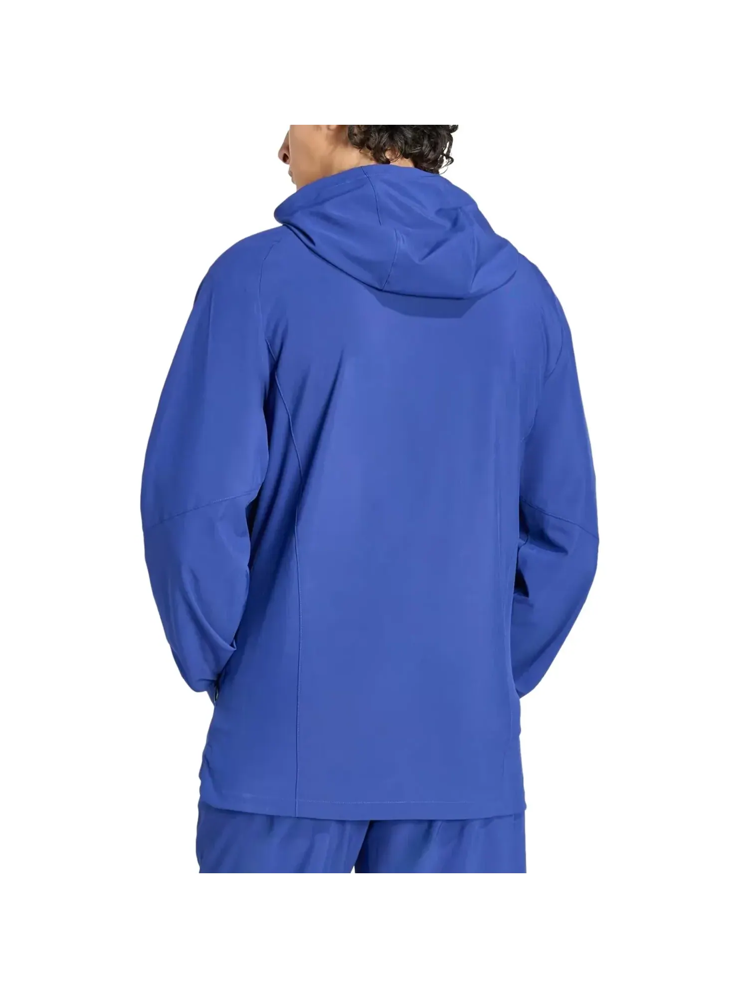 Ветровка Adidas Italy Tiro Travel Full Zip Windbreaker 'Victory Blue' — изображение 3 из 3, синий