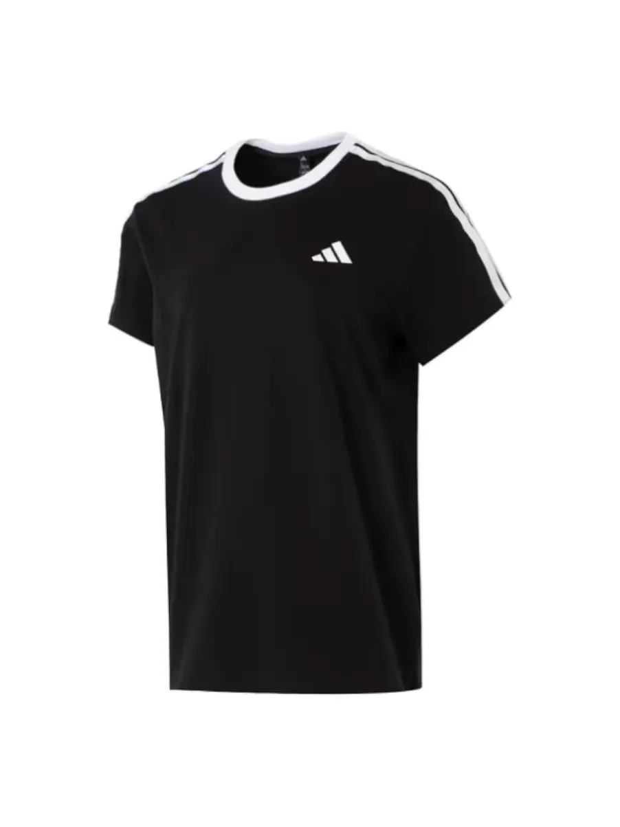(WMNS) Футболка Adidas Boyfriend 'Черно-белая' — изображение 1 из 1, черный/белый