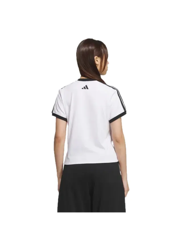 (WMNS) Футболка Adidas для танцев — изображение 2 из 2, белый/черный