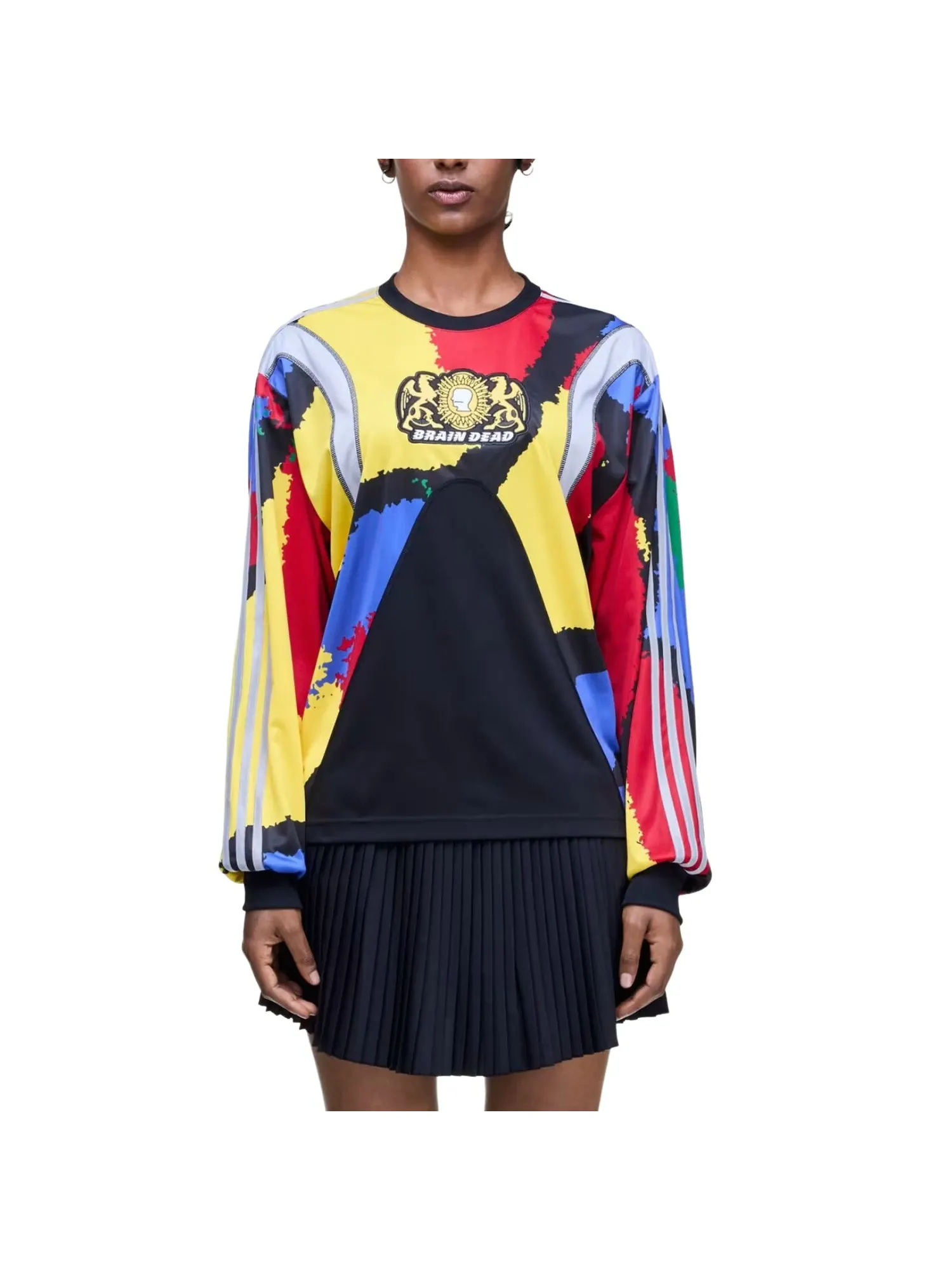 Футболка с длинным рукавом Adidas x Brain Dead — изображение 3 из 4, черный