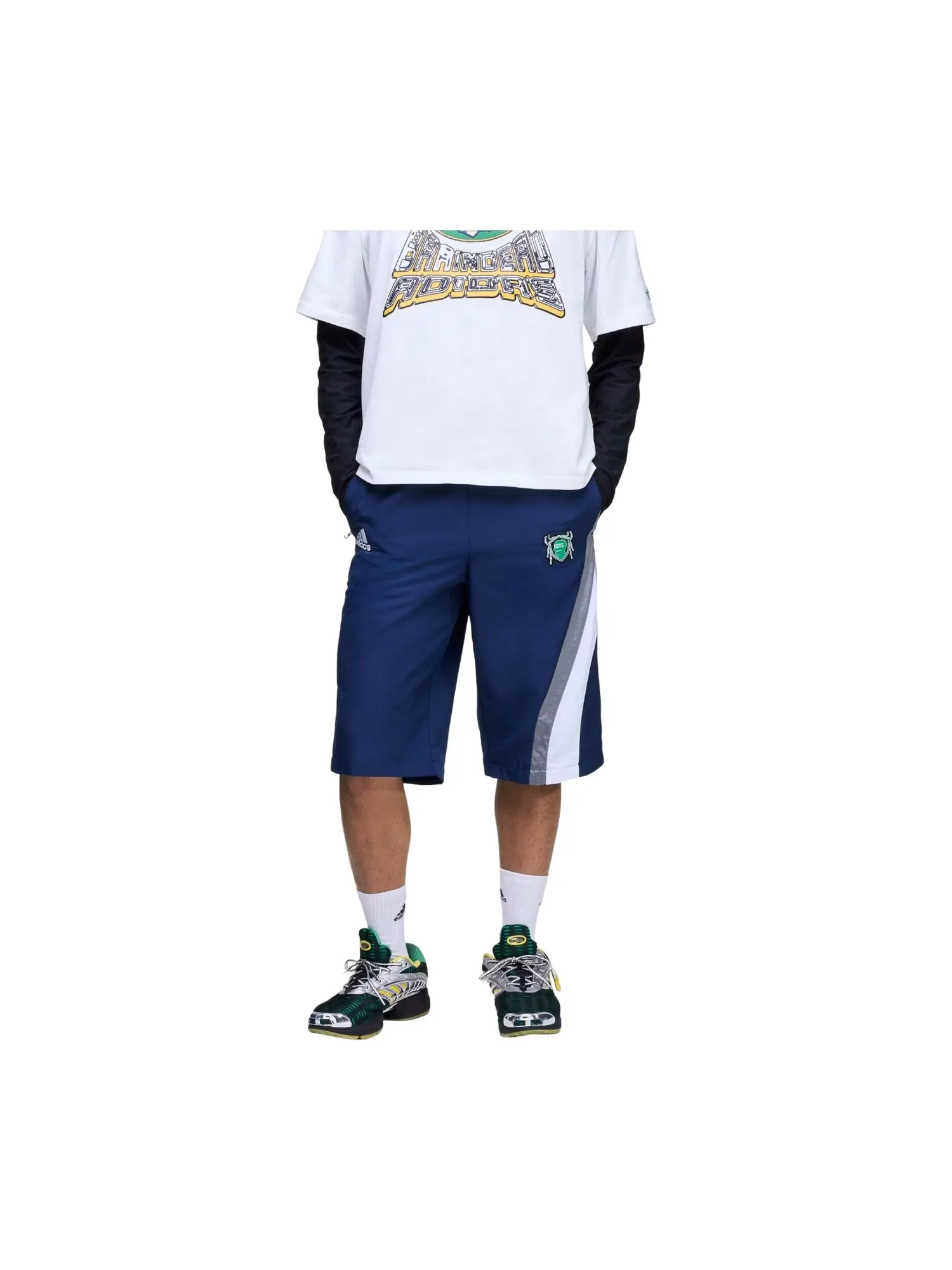 Брюки Adidas x Brain Dead 11 'Navy' — изображение 4 из 4, темно-синий
