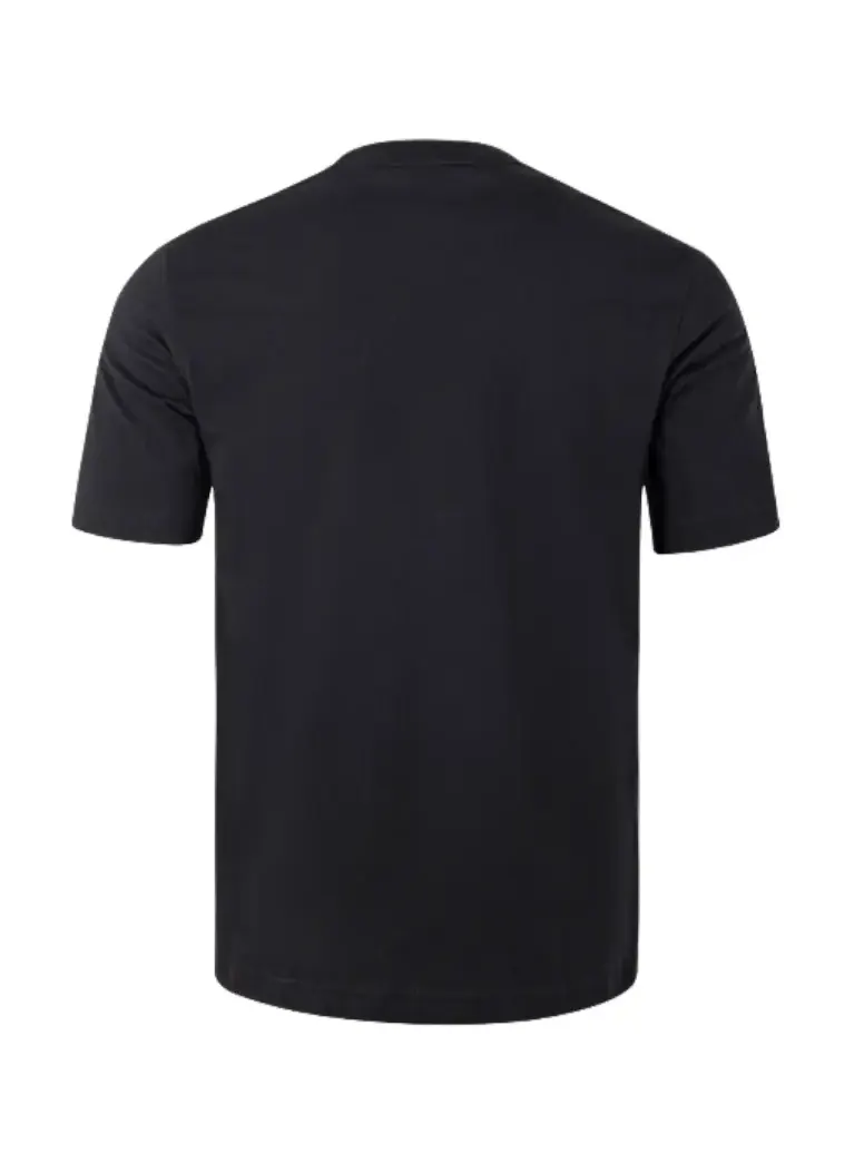 Футболка adidas Essentials Single Jersey T-Shirt 'Black White' — изображение 2 из 2, черный