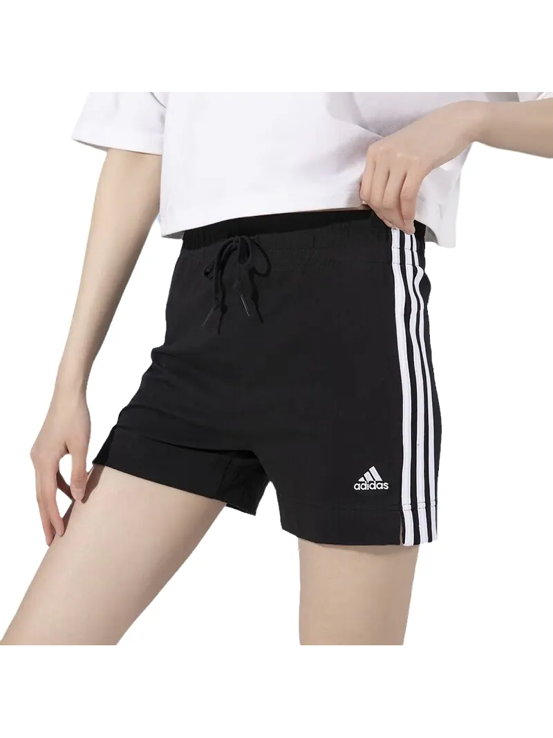 Спортивные шорты (WMNS) adidas 3 Tripes Shorts 'Black White' — изображение 2 из 2, черный
