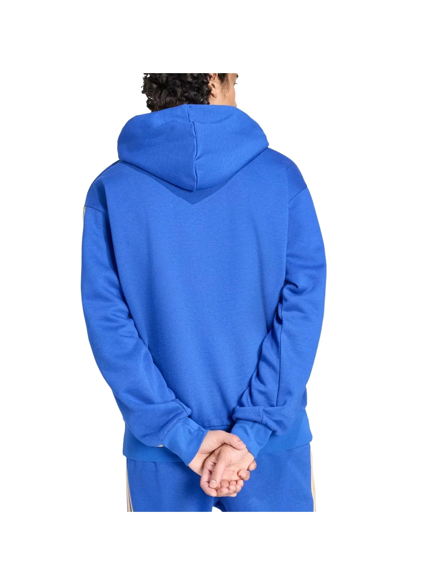 Толстовка Adidas Italy DNA Fleece Hoodie 'Bold Blue' — изображение 3 из 3, синий