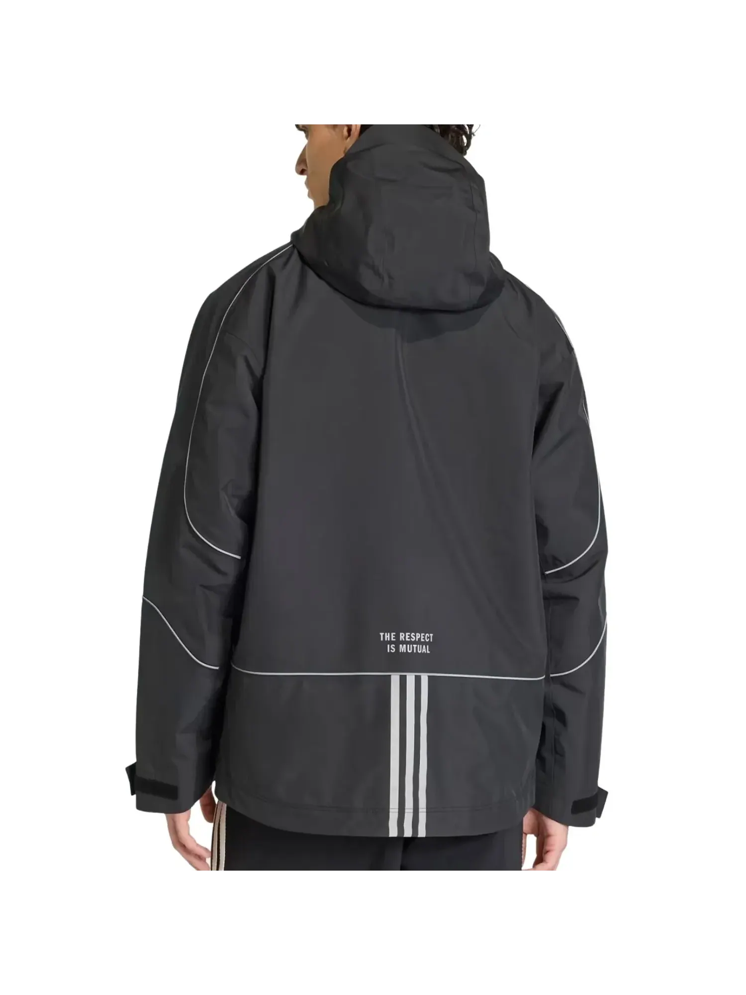 Куртка Adidas Consortium Shell Jacket 'Black' — изображение 3 из 3, черный
