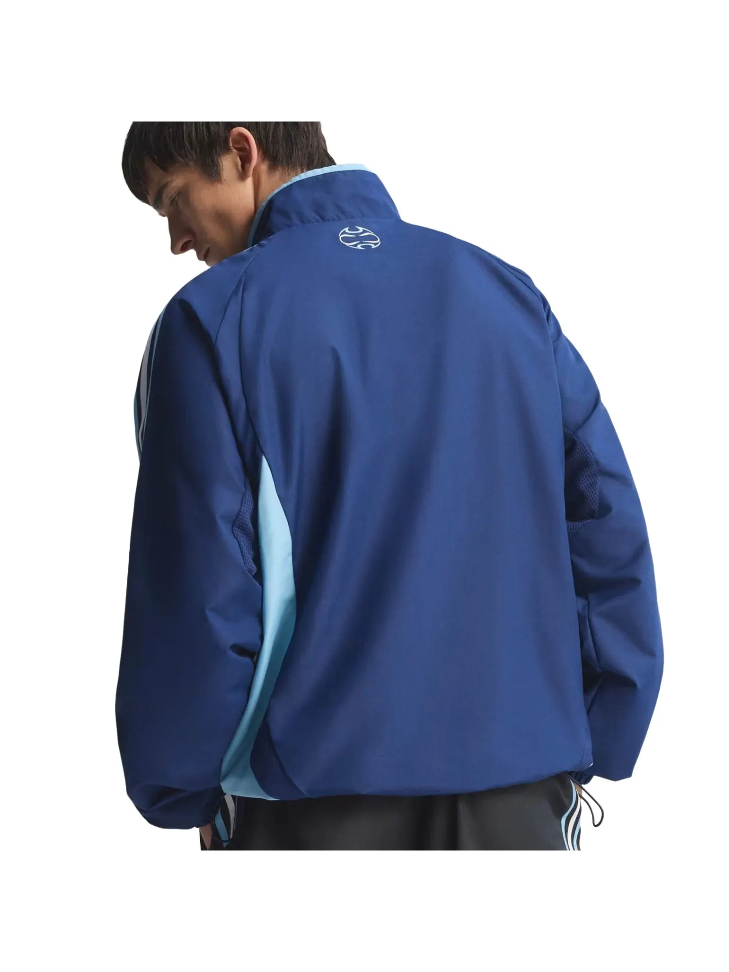 Спортивная футболка Adidas Argentina Away Track Top 2006, темно-синяя, модель — изображение 2 из 2, синий