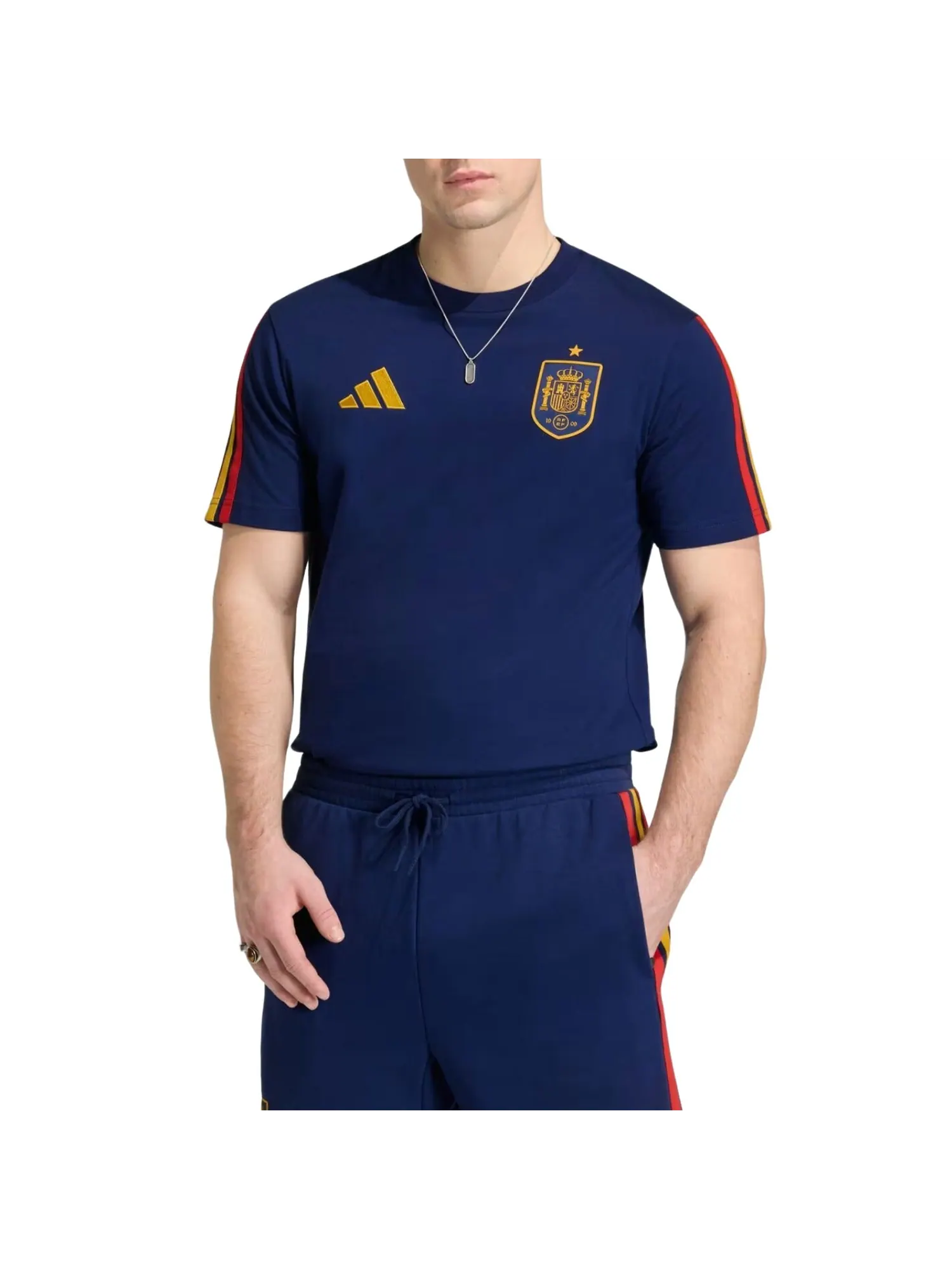 Футболка Adidas Spain DNA 'Dark Blue' — изображение 2 из 3, синий