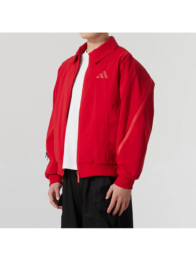 Куртка adidas CNY Woven Jacket 'Red' — изображение 5 из 5, красный