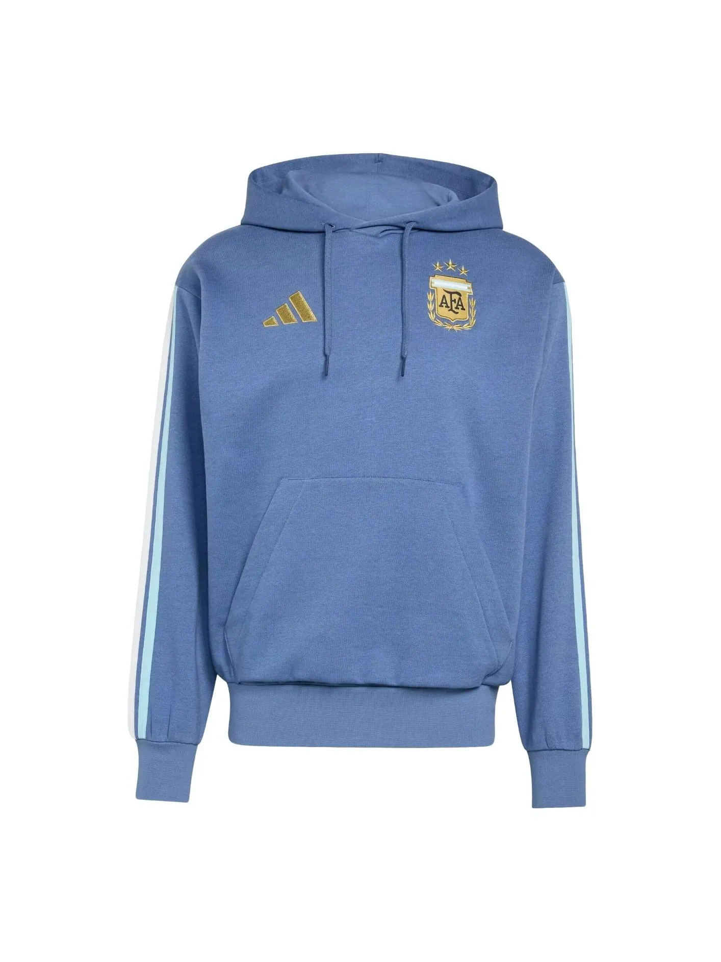Толстовка Adidas Argentina DNA Fleece Hoodie 'Crew Blue' — изображение 1 из 3, синий
