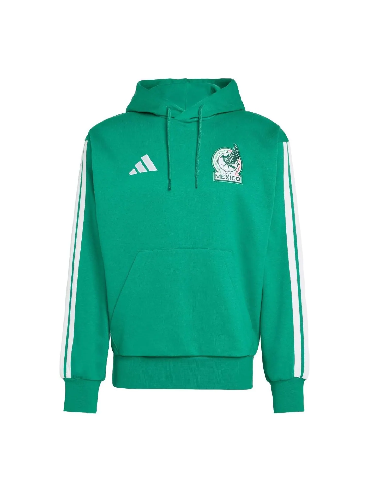 Толстовка Adidas Mexico DNA Fleece Hoodie 'Bold Green' — изображение 1 из 3, зеленый