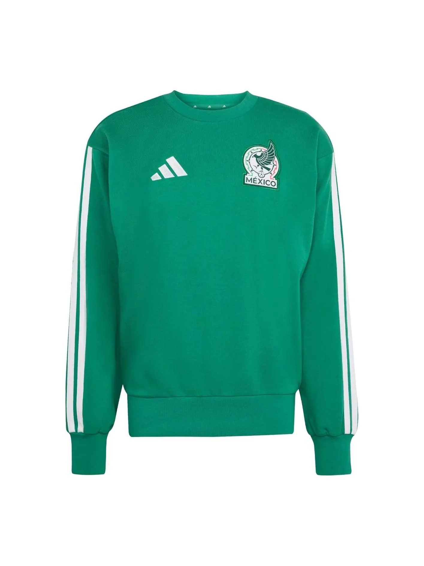 Свитшот Adidas Mexico DNA Crew Sweat 'Bold Green' — изображение 1 из 3, зеленый