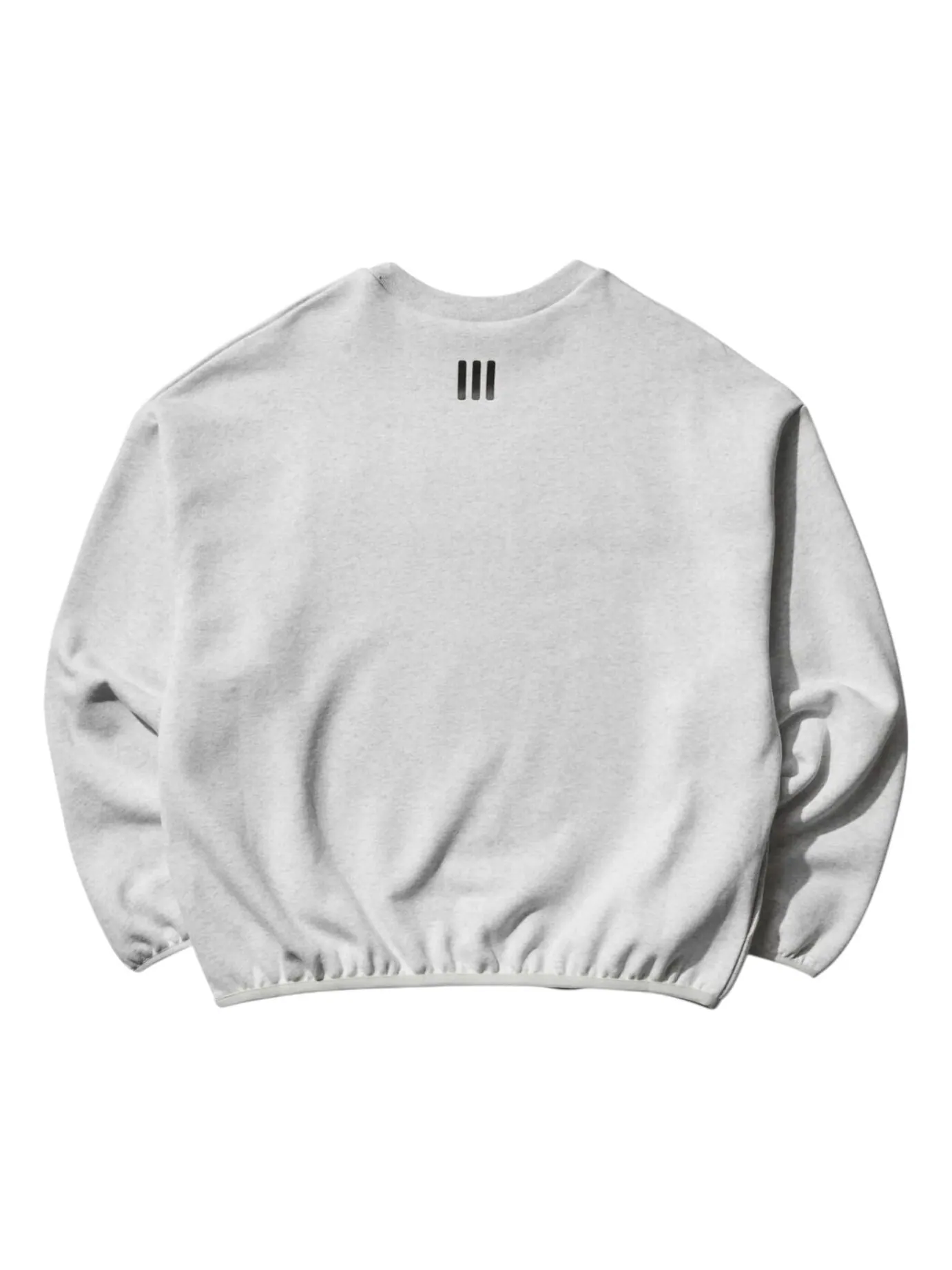 Свитер adidas x Fear of God Athletics Fleece Crewneck Sweatshirt 'Light Grey Heather' — изображение 2 из 2, серый