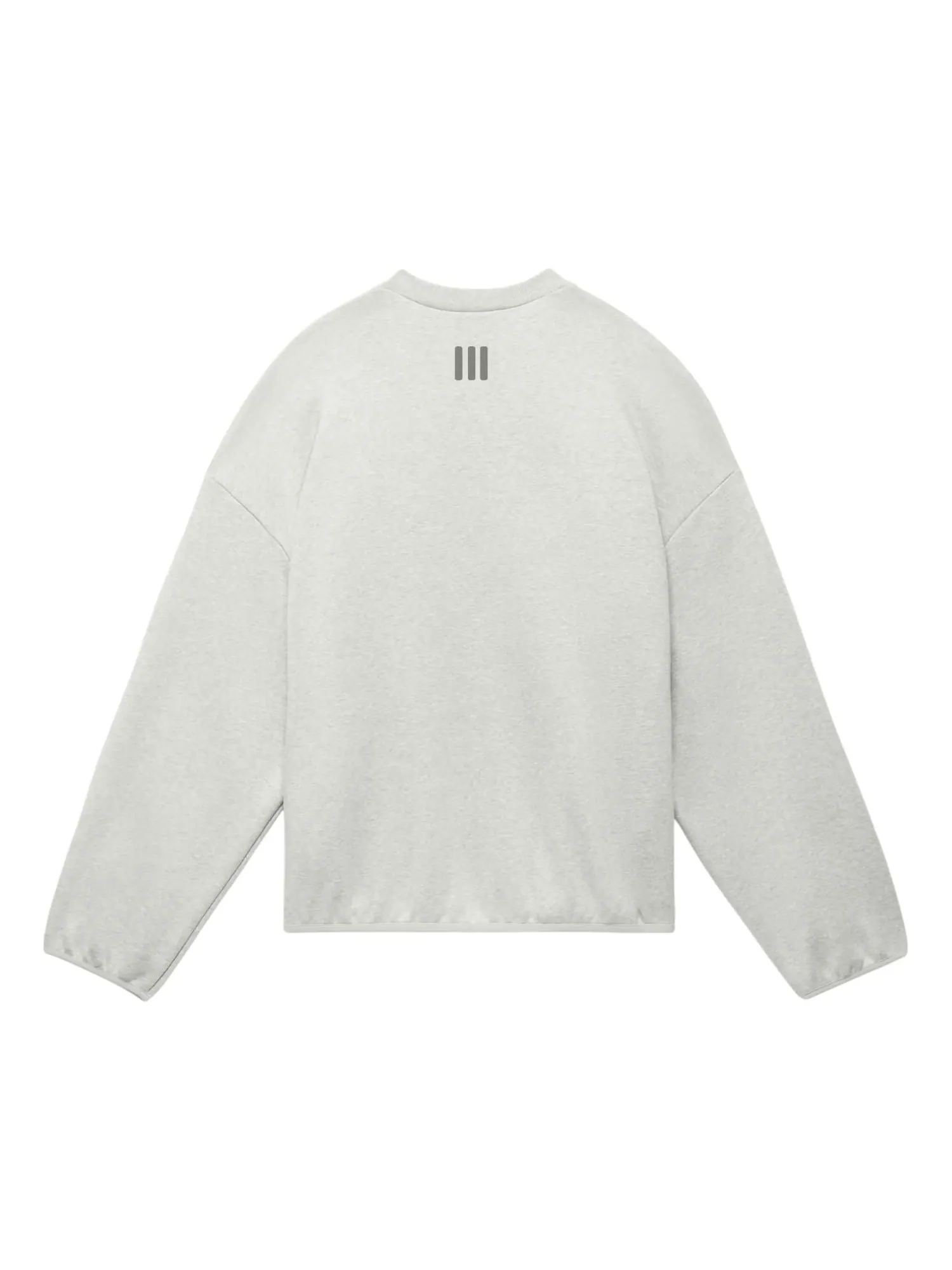 Футболка adidas x FEAR OF GOD ATHLETICS Oversized Long-Sleeve T-Shirt 'Heather Grey' — изображение 2 из 4, серый