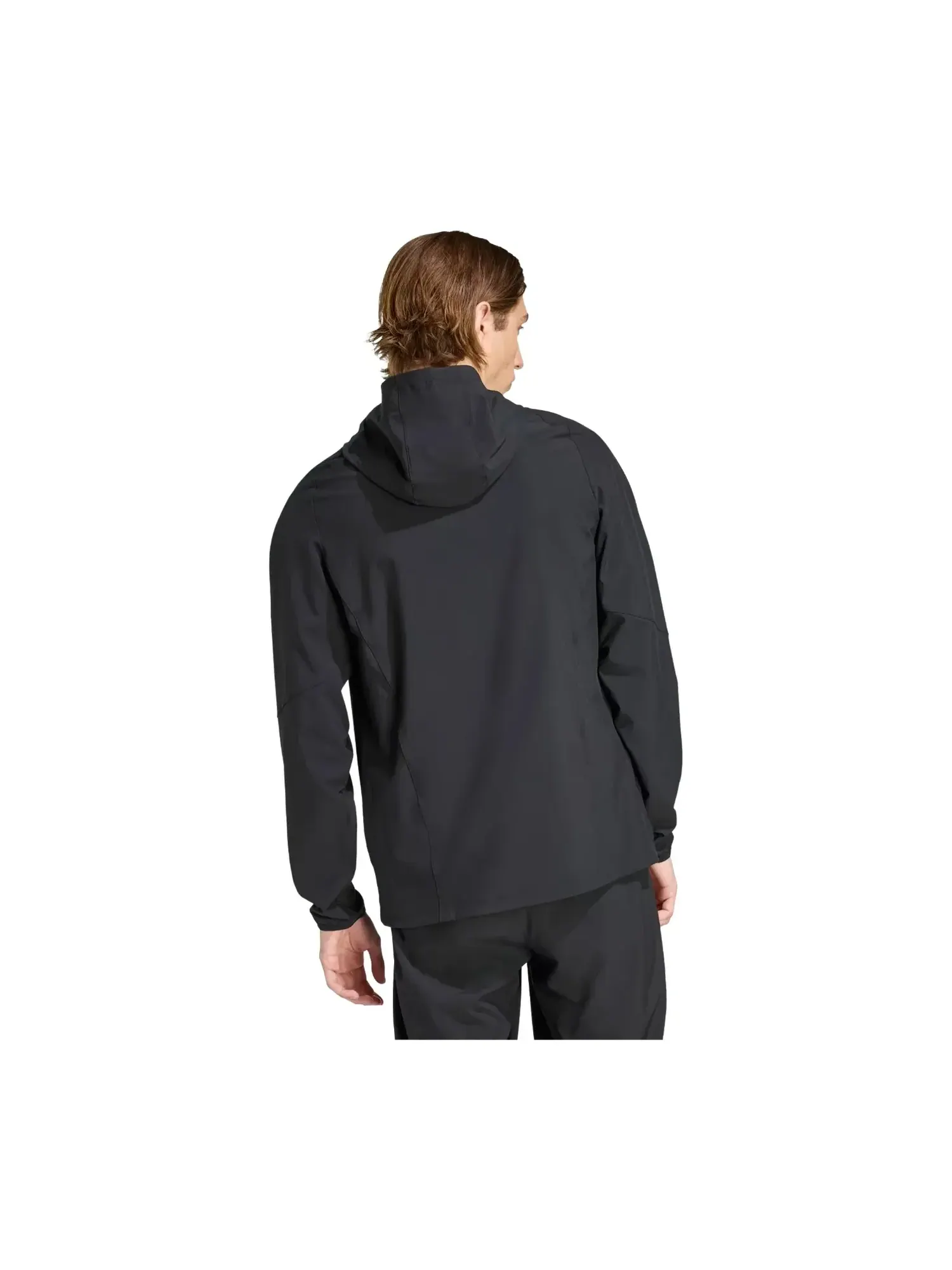 Ветровка Adidas Germany Tiro Travel Full Zip Windbreaker 'Black' — изображение 3 из 3, черный